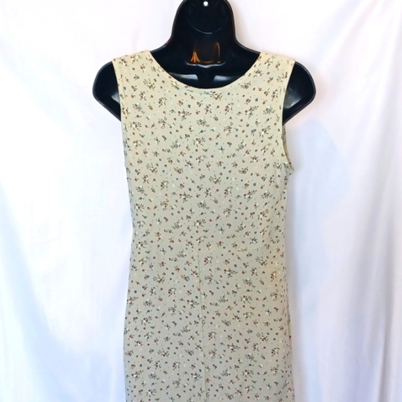 Molly Malloy Vintage Maxi Dress Sleeveless Floral, 17" pit to pit, 16" waist - Picture 4 of 6